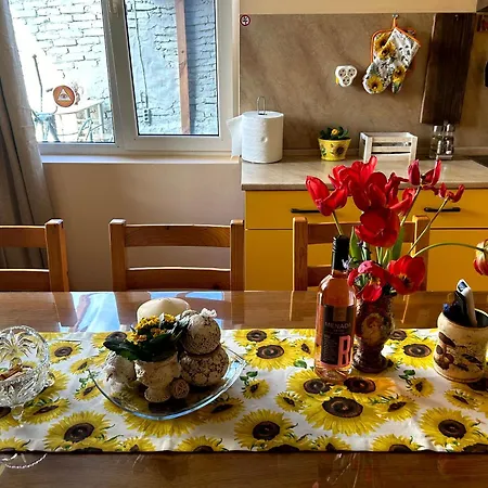 трапезица за до 12 човека с безплатен паркинг, двор и веранди, в град търново Nyaraló *